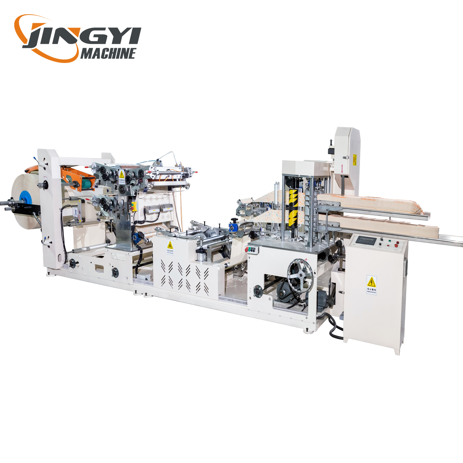300*300mm High Speed Napkin Paper Folding Machine with 3 Colors Printing And 2 Embossing 