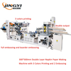 300*300mm High Speed Napkin Paper Folding Machine with 3 Colors Printing And 2 Embossing 