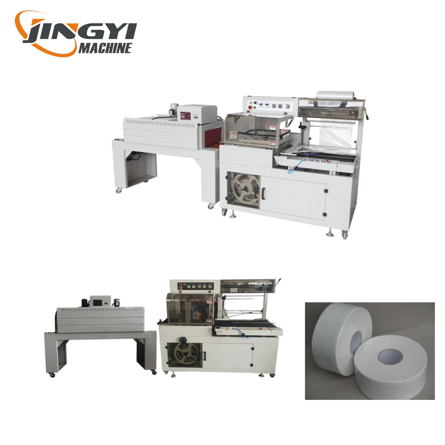 Fully Automatic Maxi Rolls Heat Shrink Side Sealing Packaging Machine