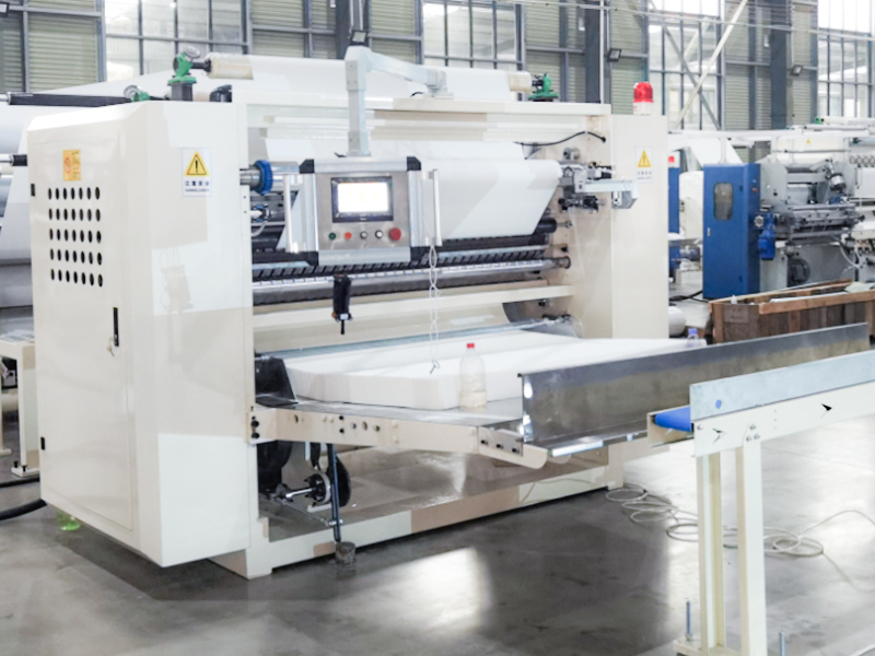 Poland customer imported one color lamination facial tissue production line from Jingyi Machinery on 2021